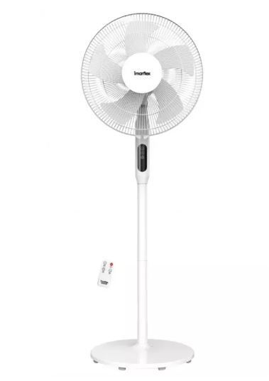 Imarflex IFS 35EXR 14 Inch Adjustable Height Pedestal Fan With Remote