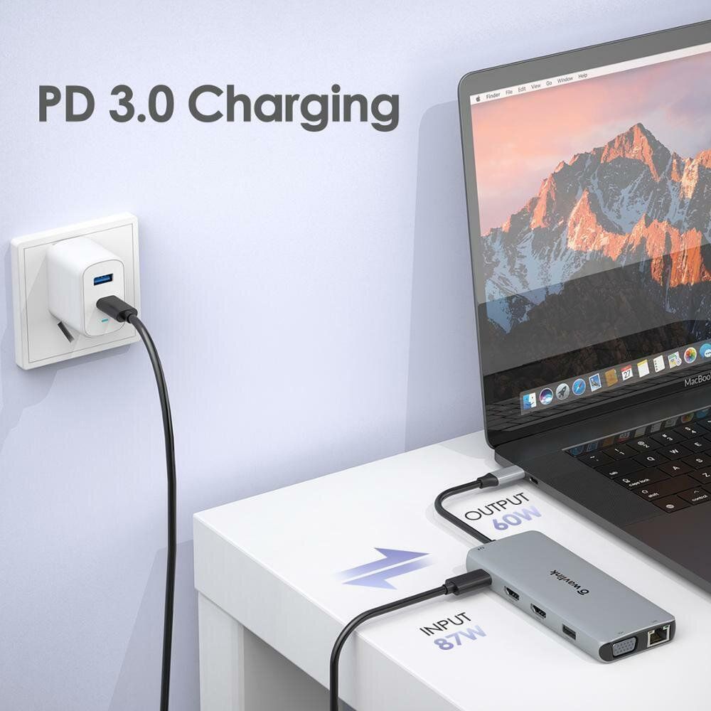 Wavlink Usb C Type C Pd In Triple Display Adapter Wl