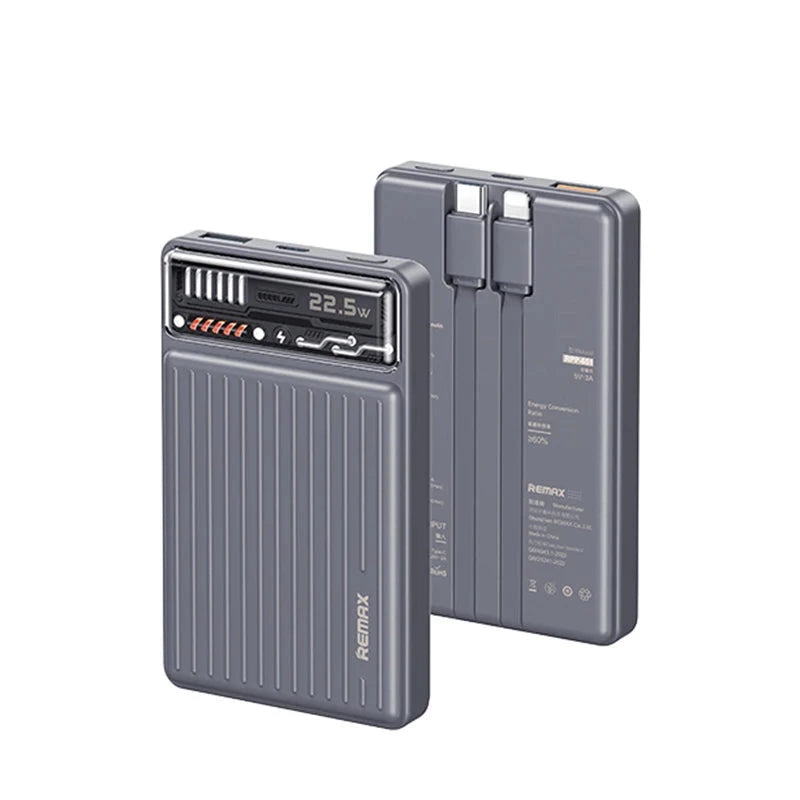 REMAX | REMAX RPP-651 RESION 20W+22.5W 10000MAH 有線行動電源 灰色 | 顏色 : 灰色 ...