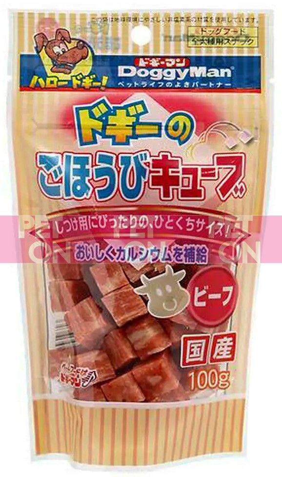 Doggyman 日本牛肉方切粒 100g (80019) (日本平行進口) 此日期前最佳: 2025年11月