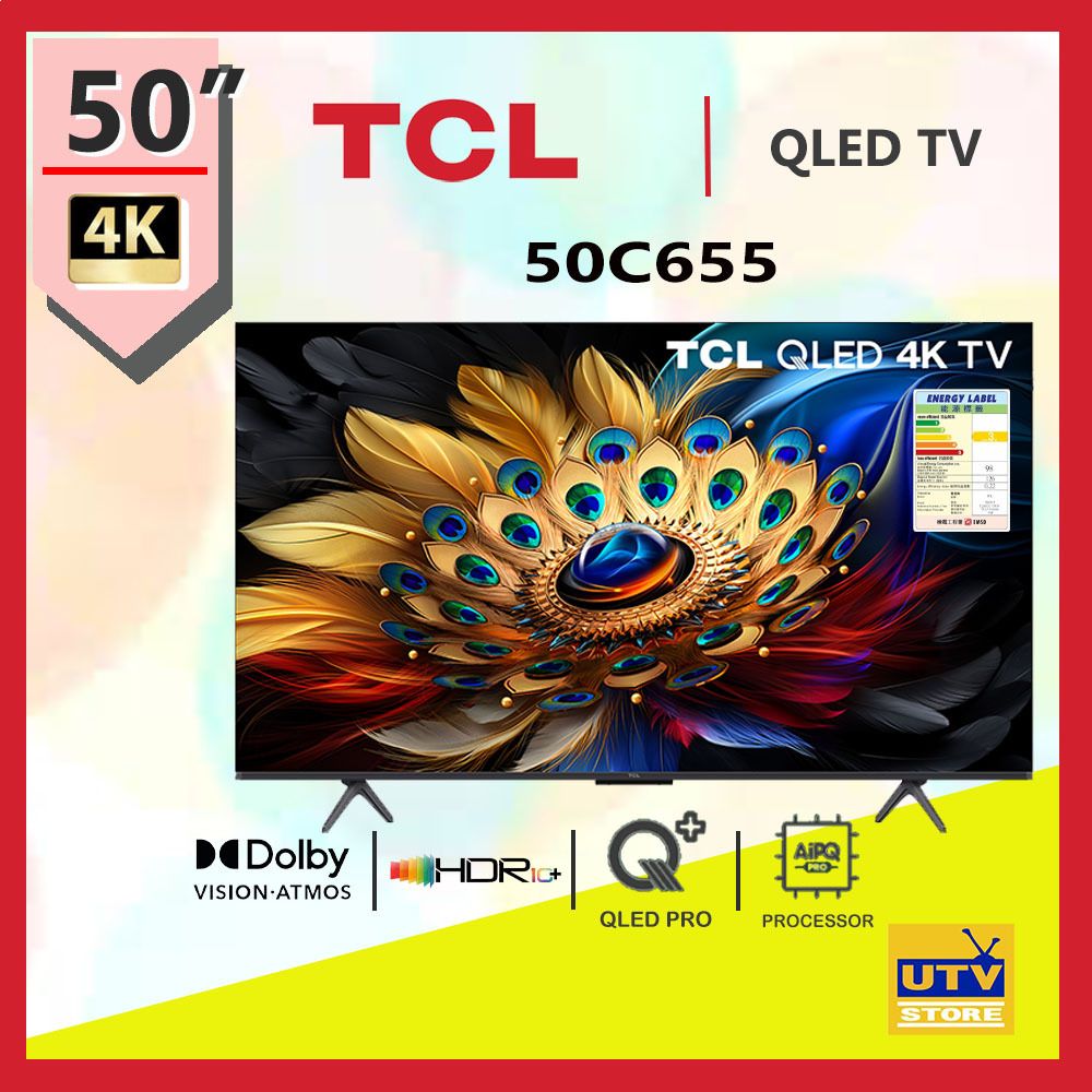 50" 吋 C655 4K QLED 4K Google TV TCL 50C655