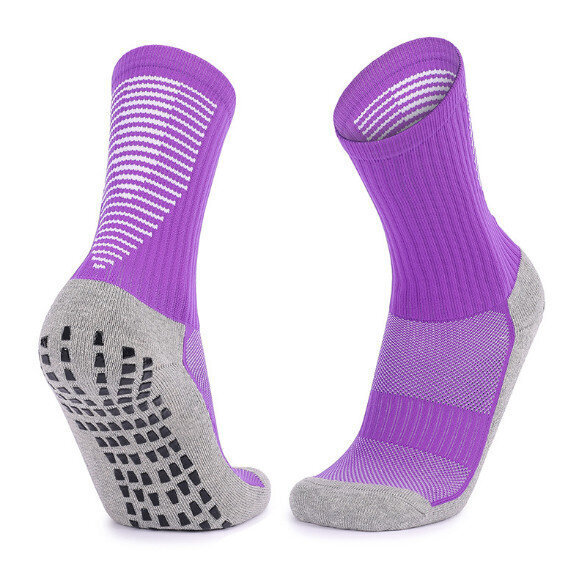 【1雙】加厚防滑耐磨中筒運動襪（紫色）【均碼】