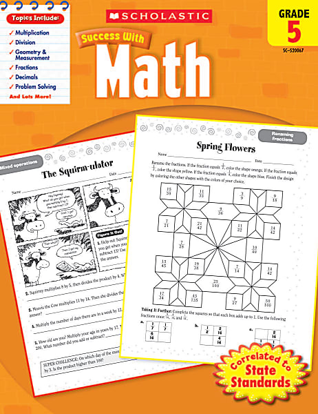 SCHOLASTIC | Success with Math Workbook grade 5｜平行進口產品 | 尺碼 : 3A ...