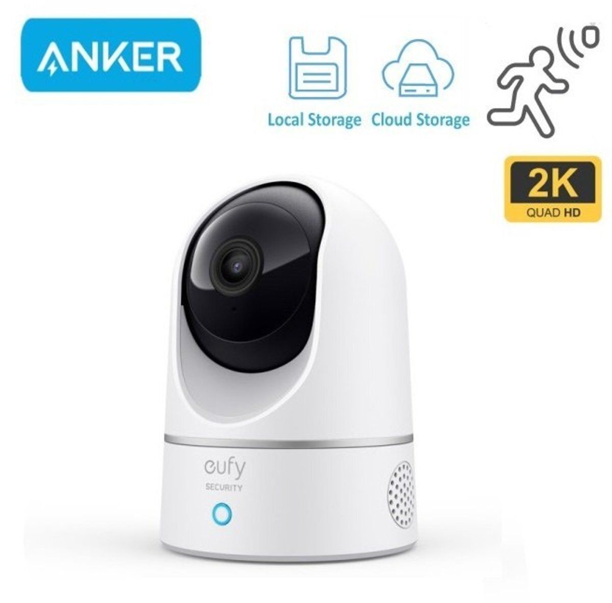 eufy | EUFY Security INDOOR CAM 2K PAN and TILT (T8410223) 1 pc ...