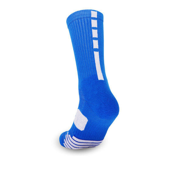 毛巾底運動襪（DML7650彩蘭色）【成人均碼】