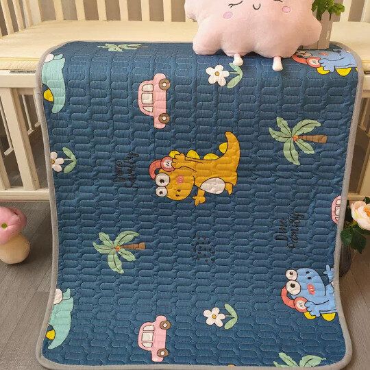 床墊,嬰兒隔尿墊【小恐龍【純棉五層】尺寸【70x100cm】#