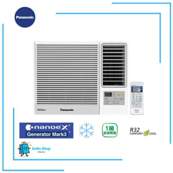 PANASONIC 樂聲 CW-HU70AA 3/4匹 Inverter PRO變頻淨冷窗口式冷氣機附無線遙控