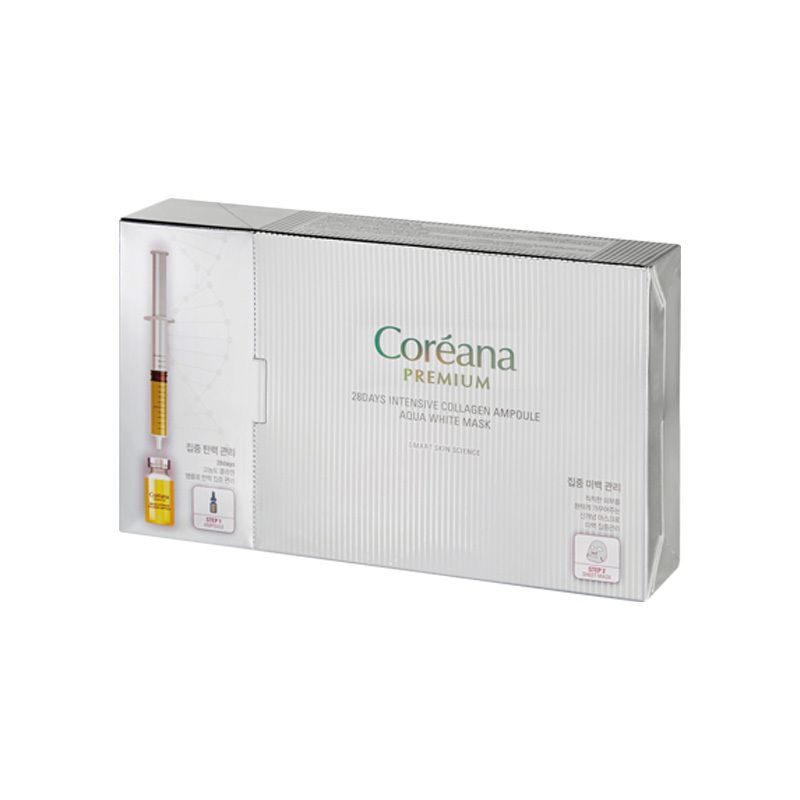 高麗雅娜 28天膠原水凝亮白精華面膜(2ml+25ml)*10pcs [平行進口]