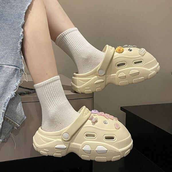 卡通小熊沙灘鞋(36-41碼)(黃色)(下單後聯絡客服確認發貨尺碼)