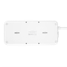 ONEPLUG Fast Charge PD20W 8+3 Ports 8-Outlet Power Strip With USB Durable Extender (White)