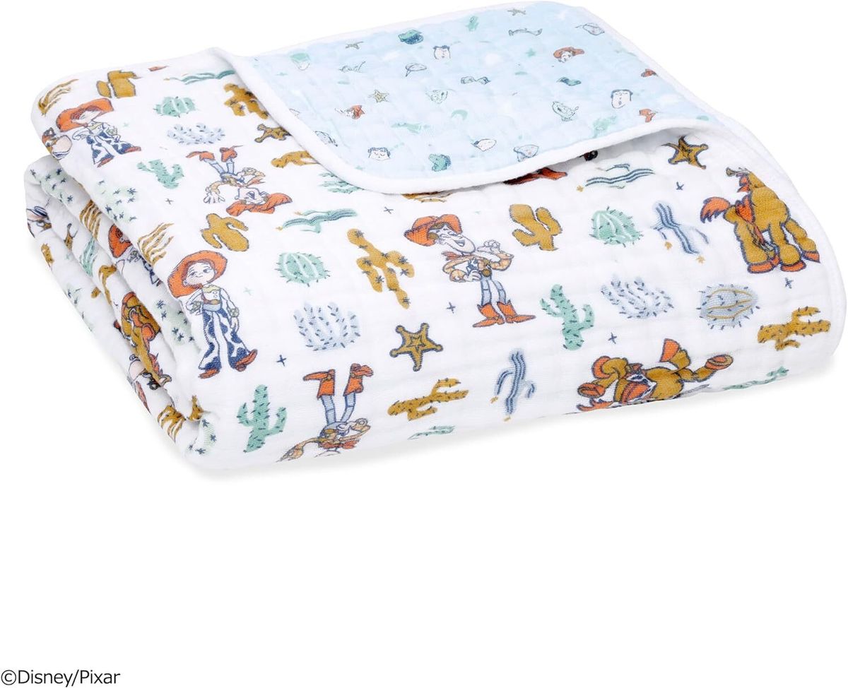 aden anais BOUTIQUE COTTON MUSLIN DREAM BLANKET TOY STORY 120 x 120 cm HKTVmall The Largest HK Shopping Platform