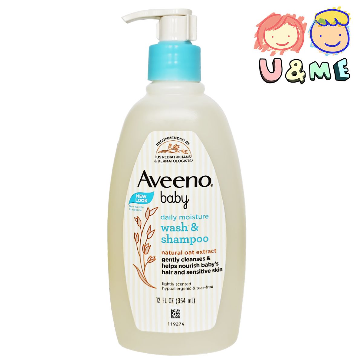 Baby Wash & Shampoo Lightly Scented 354ml (Parallel Import)