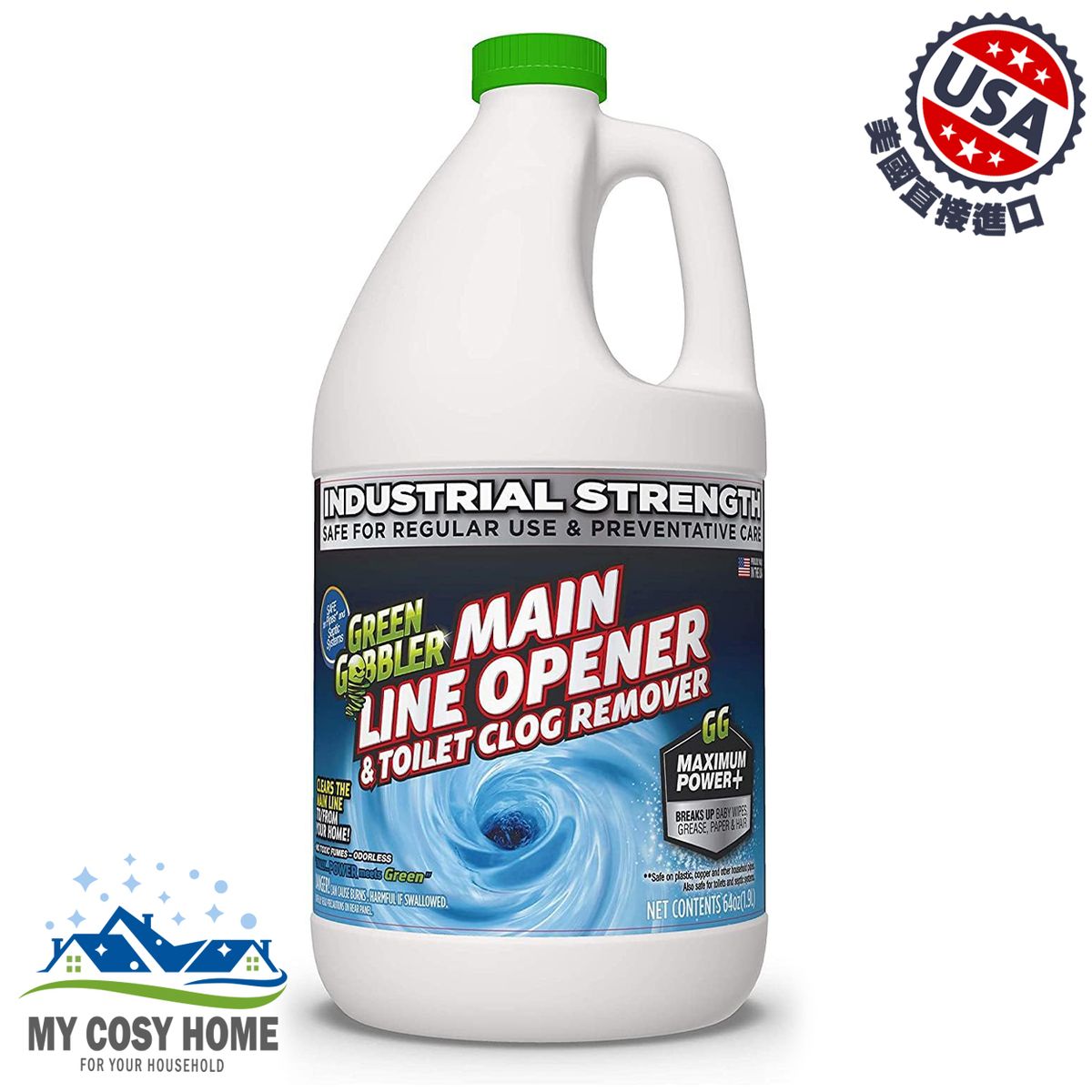 Ultimate Main Drain Opener (64fl oz/ 1.89L)(Parallel Import)