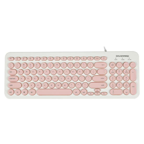 D520有線鍵盤（粉色）#SKY