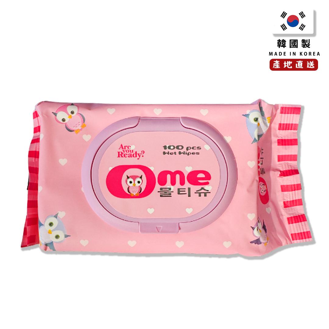 Korea Ome super soft wet wipes with lid 100 pieces