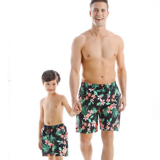 親子泳褲(成人)【雞蛋花】【M-2XL碼】(下單後請聯絡客服確認發貨尺碼)