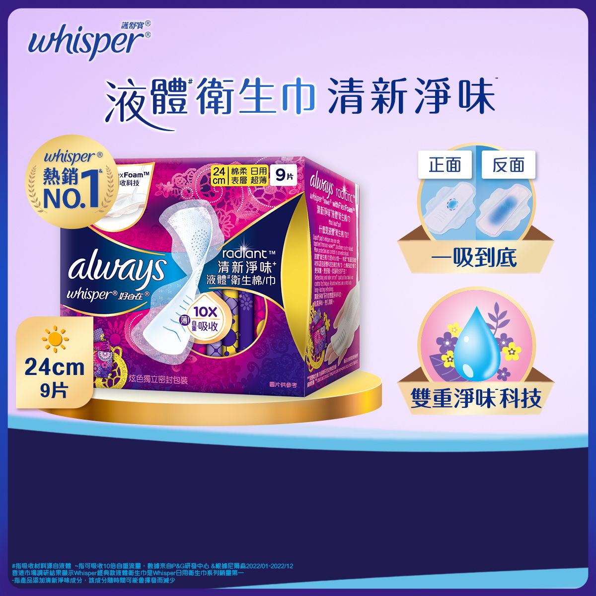 Maxi Pads Radiant 24cm