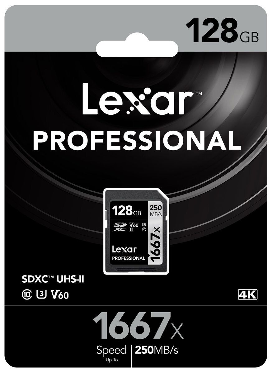 Lexar Scheda SD Professionale 1667x Confezione da 2 (128 GB, SDXC, U3