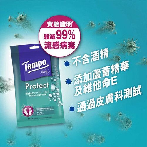 Protect Disinfectant Wet Wipes (10's)