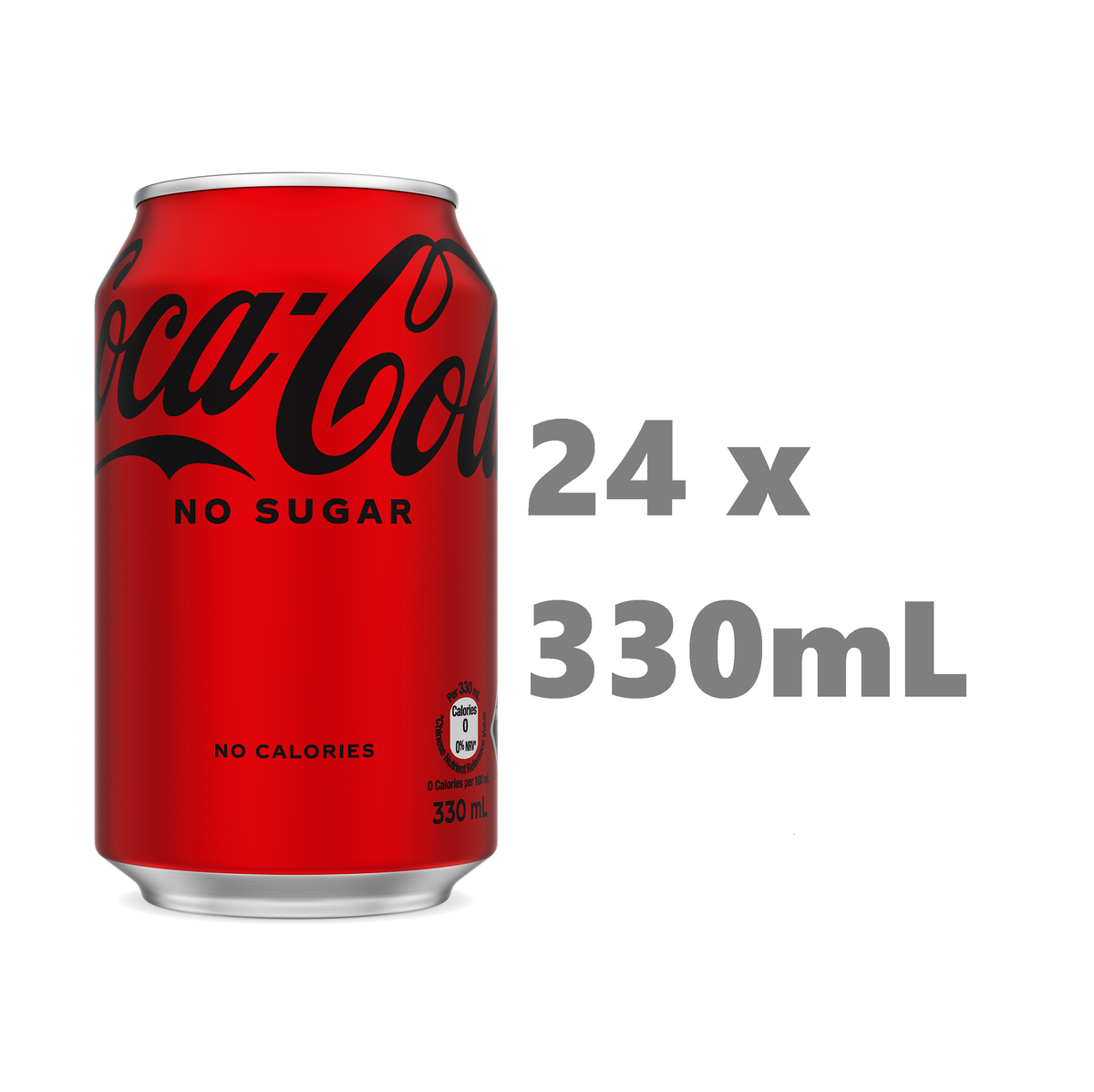 [Full case] Coca Cola No Sugar (Zero) 24 x 330mL