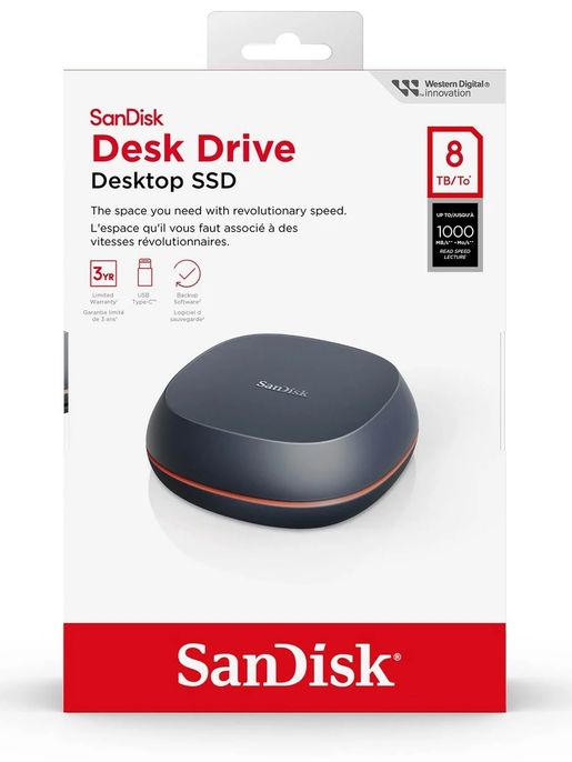 SanDisk えよ Desk Drive 8TB 外付けSSD 