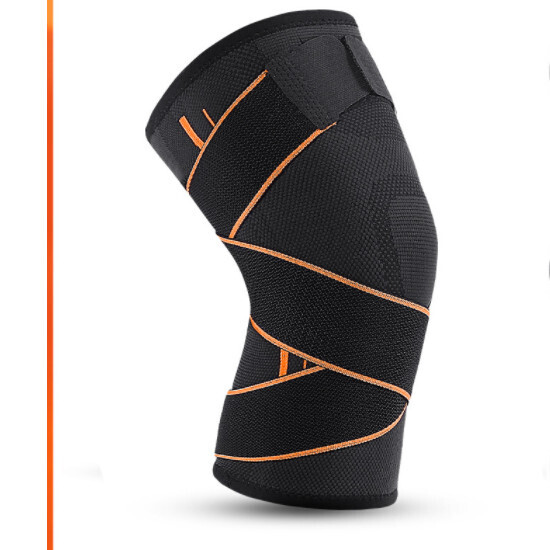 運動騎行護膝具（AB028橙色單個 XL碼【建議65-90kg】）