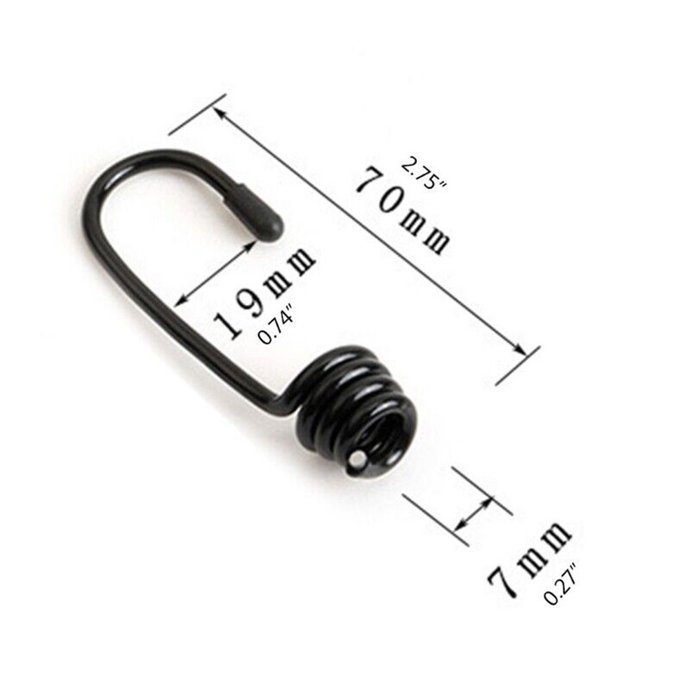 屯團百貨| [1件裝][7mm] 黑色橡皮筋繩帶專用金屬掛鉤彈簧螺旋彈跳鐵鉤[平行進口] | HKTVmall 香港最大網購平台