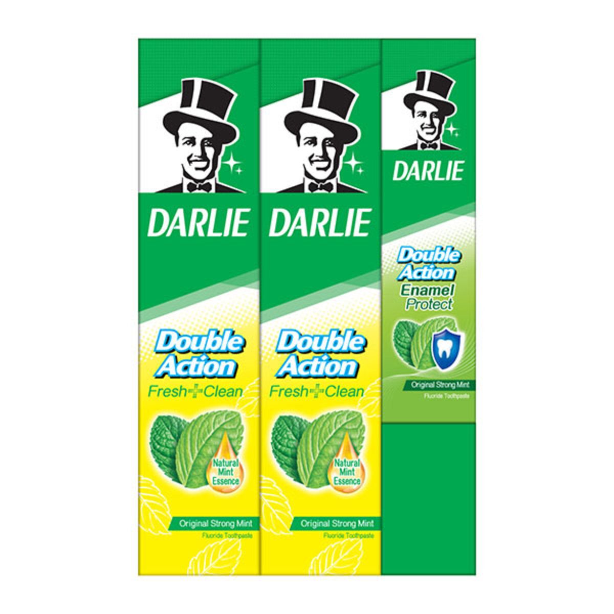 DOUBLE ACTION TOOTHPASTE 225G X 2+100G【Random new and old packaging】(4891338020411)