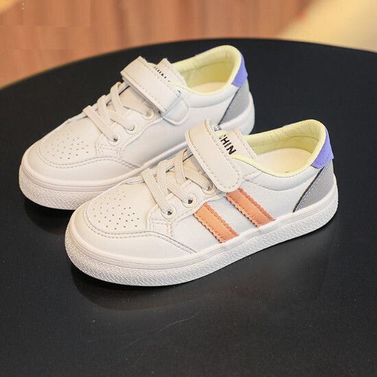 男童女童板鞋運動鞋（米橙 24碼-37碼）（下單後請聯酪客服確認發貨尺碼）