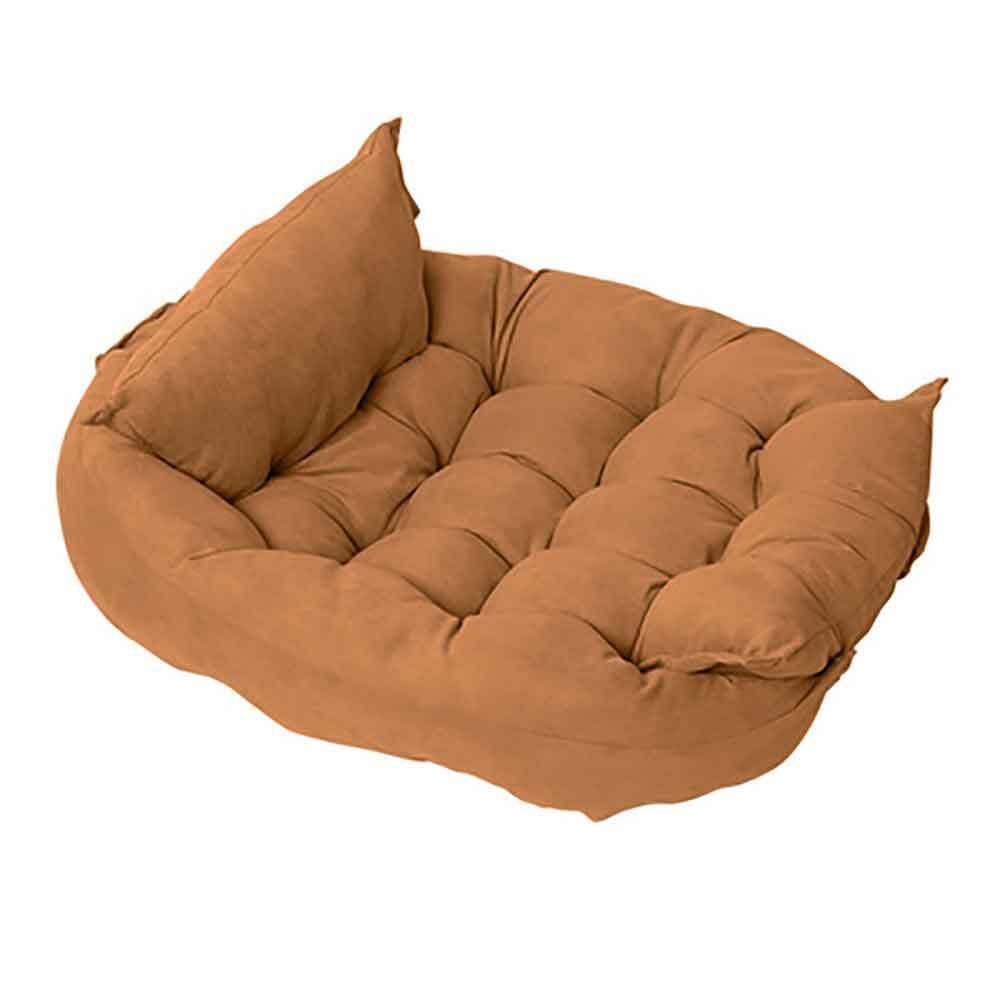 Thickened and deformable cushion dog comb bed (sunshine yellow)(L)
