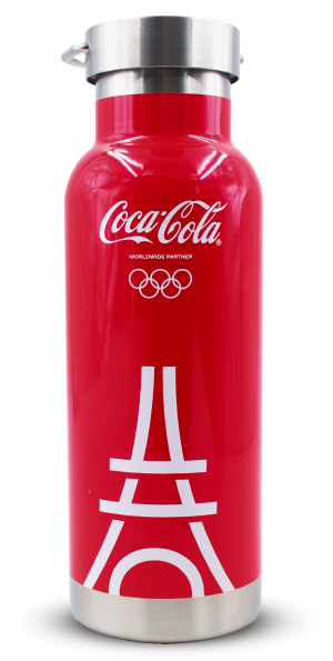 [贈品]「可口可樂」奧運2024不鏽鋼水樽 (紅色) 
