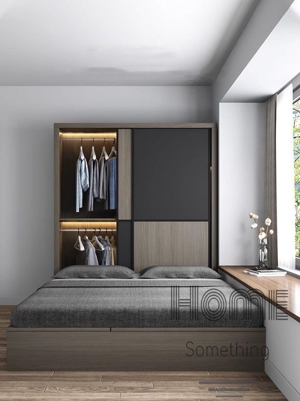 HOME Something | Nordic Modern Series Sliding Door Wardrobe Bed Tatami ...