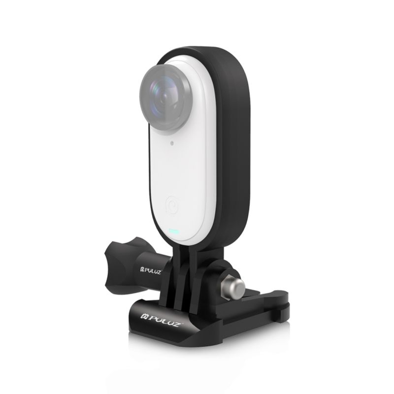 PULUZ-胖牛 適用於Insta360 GO3 / GO 3S 塑膠簡易邊框 帶活動基座 (顏色：黑色)