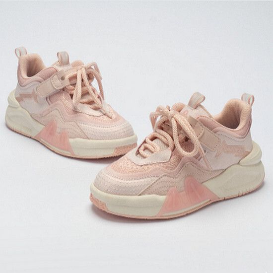 兒童運動鞋女童休閒鞋（粉色 31碼-37碼）（下單後請聯酪客服確認發貨尺碼）