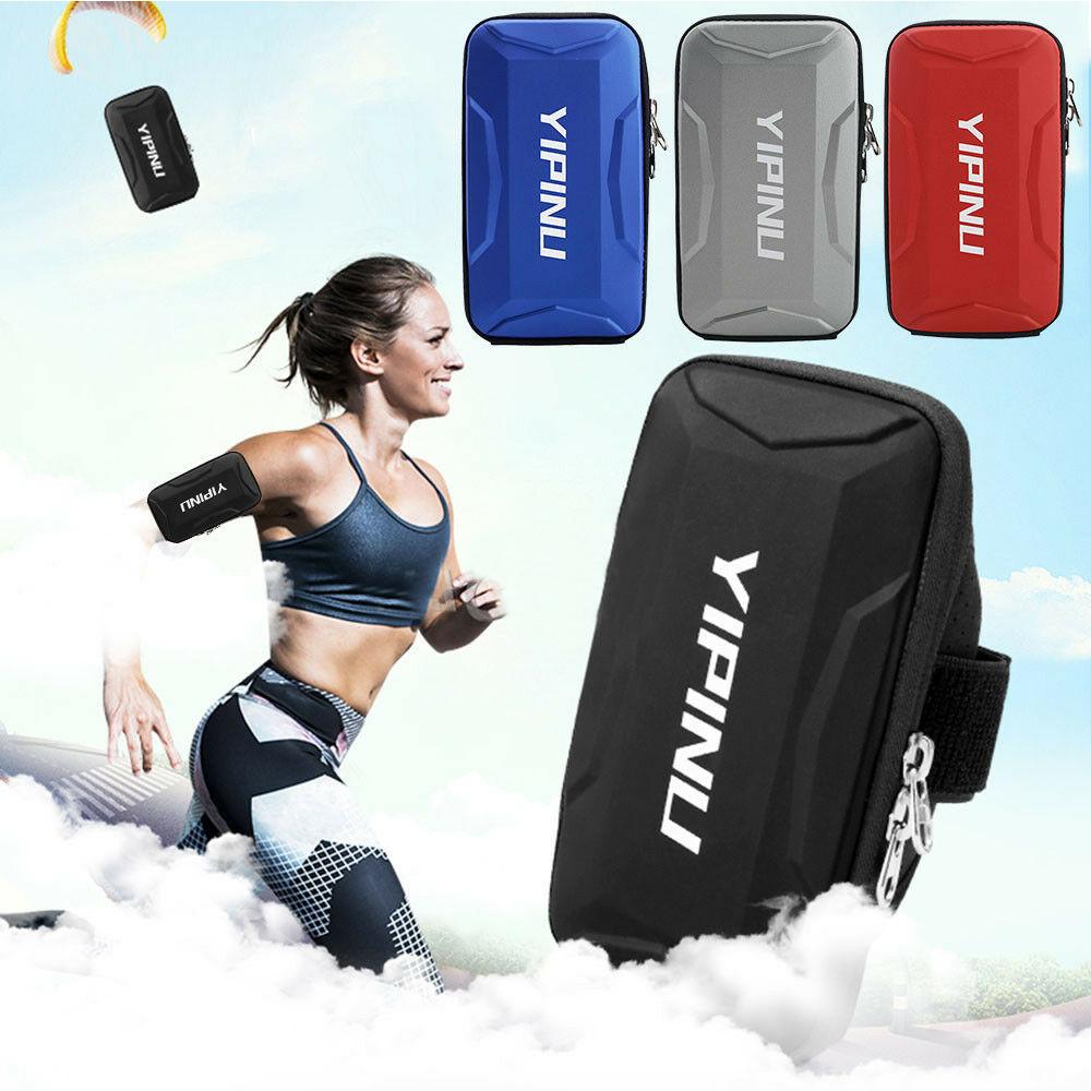 Red Colour Size L Universal Sports Running Riding Arm Band Case For Cell Phone Holder Zipper Bag