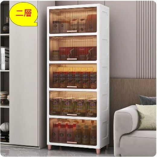 透明收納箱子（【加高加厚】55cm面寬-透明色 2層）#