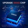 Kinhank Super Console X Pro，具有 40000 多種遊戲的復古電玩控制台，模擬器控制台 Android TV 7.1 和用於 4K TV 輸出的遊戲系統，2 個無線控制器