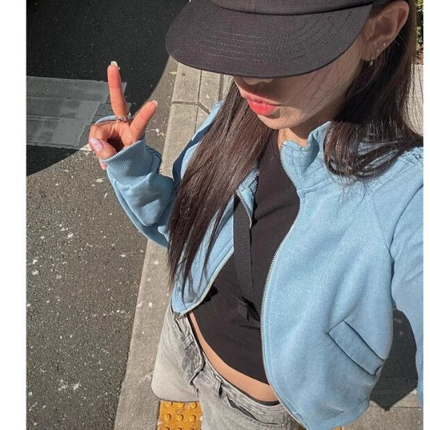 休閒長袖上衣【藍色】尺碼【S碼—XL碼】【下單後請聯絡客服確認發貨尺碼】