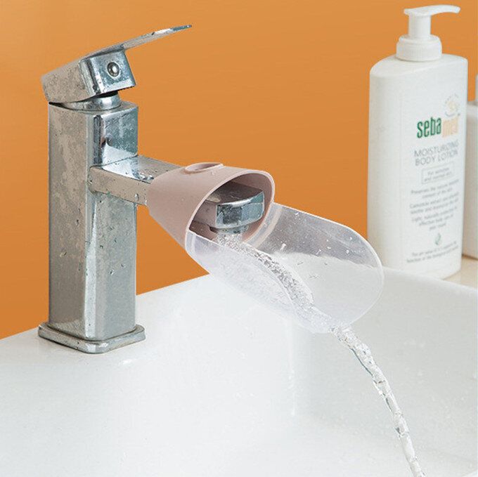 [粉白] 水龍頭延伸器 兒童洗手延長器 #(GTN)