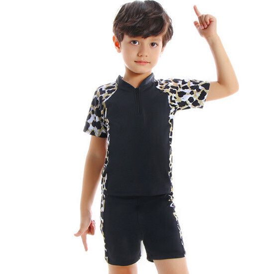 親子泳褲(兒童)【豹紋套裝】【104-164碼】(下單後請聯絡客服確認發貨尺碼)