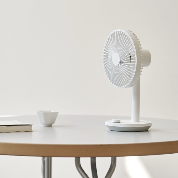 Cordless Adjustable Fan (7 Inch/ White) FAN-PRIME3_WH｜Portable Fan｜USB Chargeable Fan｜Desktop Fan