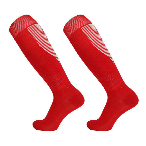 毛巾底運動襪（紅色）【兒童款】