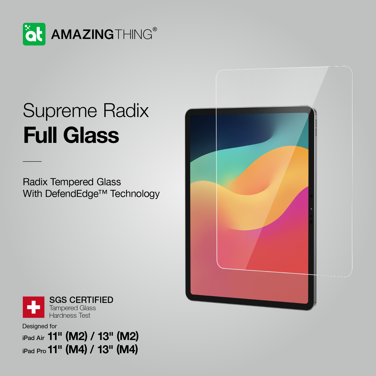 Tempered Glass Screen Protector for 2024 NEW iPad Air 11 inch M2