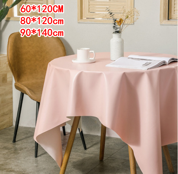 ins純色桌布-莫蘭迪粉- 80*120cm建議適合小茶幾