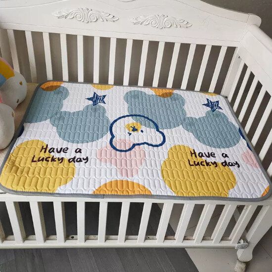 床墊,嬰兒隔尿墊【光影熊【純棉五層】尺寸【50x70cm】#