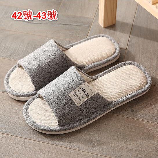 輕巧舒適 日式麻拖鞋 42號-43號（灰色）#(GTN)