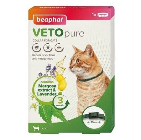 貓用 VETO Pure 回歸自然 防蚊 , 蜱 , 虱 3合1頸帶 ( 有效期3個月 ) 新舊包裝隨機出貨 Exp.Date Feb/2028
