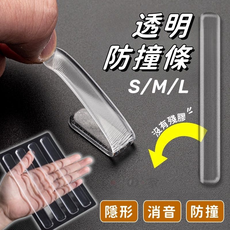 【多尺寸可選】透明防撞條 車門防撞條 家具防撞邊條 防撞墊 高彈柔軟防護條 兒童安全防撞膠條 防撞貼門把手墊 桌角防護