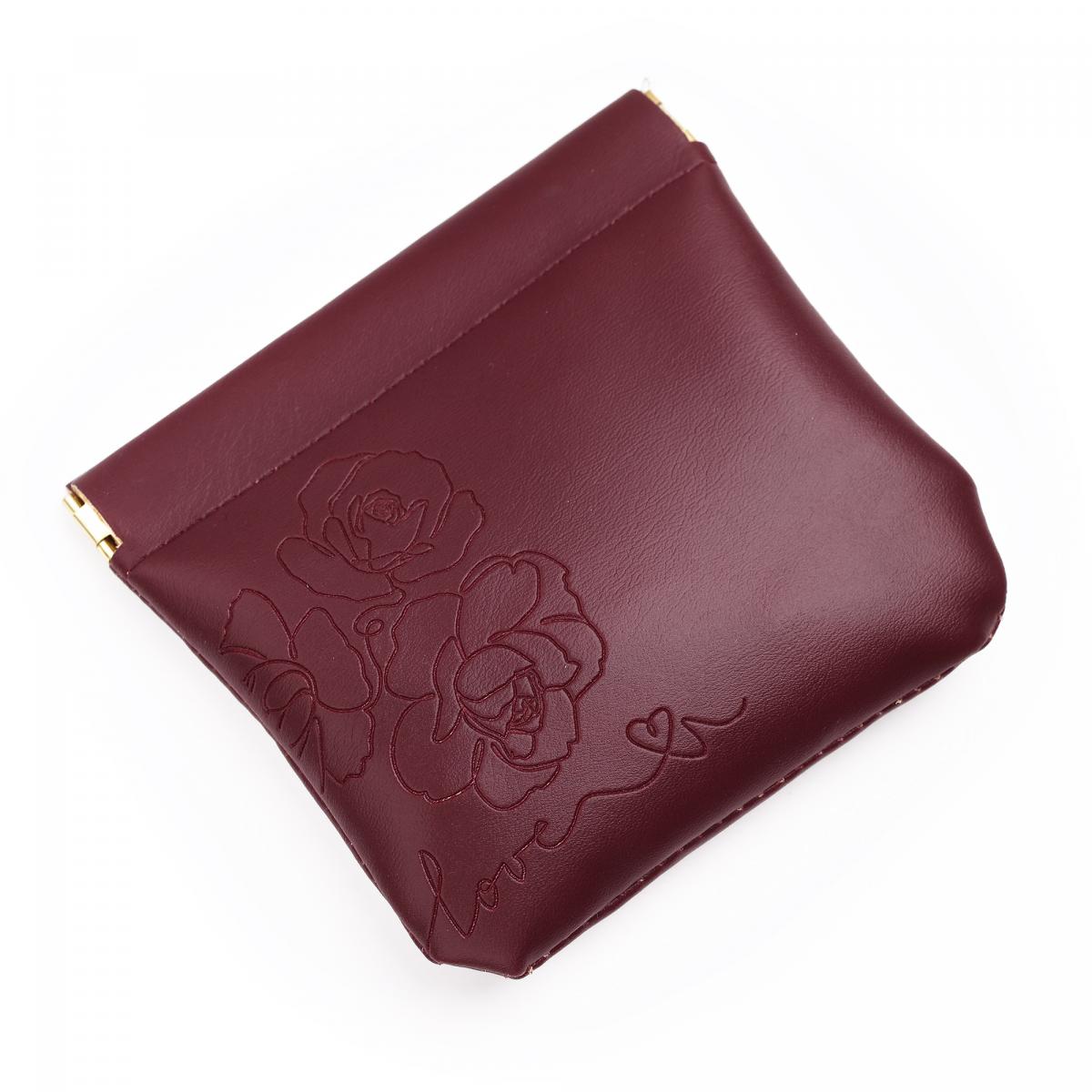 Blossoming Love Burgundy Mini Pouch Gift [NOT FOR SALE]