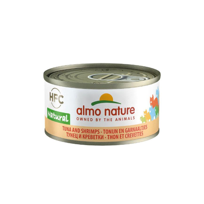 almo nature HFC 貓罐頭 天然系列 吞拿魚+鮮蝦 70g (9023)